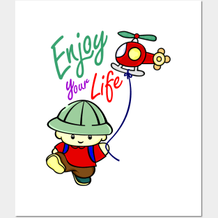 Be Free Enjoy Your Life Posters and Art